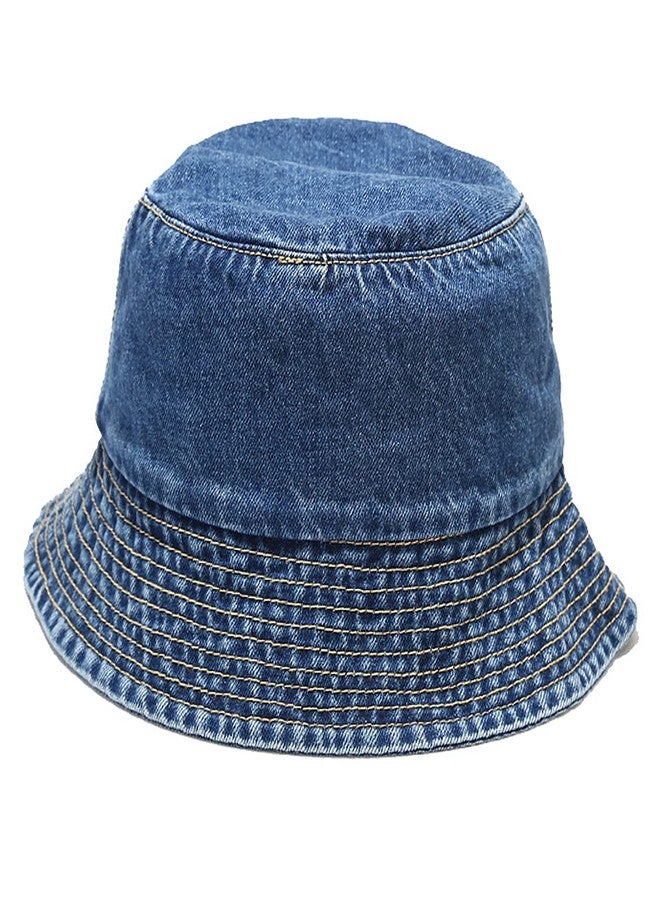 Umeepar Unisex 2 Pack Denim Bucket Hat Packable Cotton Beach Sun Hat for Men Women - Image 2